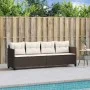 Liege mit braunen synthetischen Rattankissen von , Liegen - Ref: Foro24-368327, Preis: 212,23 €, Rabatt: %