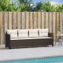 Tumbona con cojines ratán sintético marrón de , Tumbonas - Ref: Foro24-368327, Precio: 215,94 €, Descuento: %