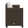 Tumbona con cojines ratán sintético marrón de , Tumbonas - Ref: Foro24-368327, Precio: 215,94 €, Descuento: %