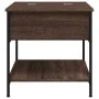 Mesa de centro madera ingeniería metal marrón roble 70x50x50 cm de , Mesas de centro - Ref: Foro24-845345, Precio: 54,21 €, D...