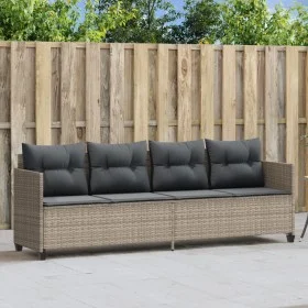 Sonnenliege mit hellgrauen synthetischen Rattankissen von , Liegen - Ref: Foro24-368331, Preis: 213,08 €, Rabatt: %