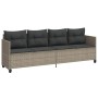 Tumbona con cojines ratán sintético gris claro de , Tumbonas - Ref: Foro24-368331, Precio: 216,81 €, Descuento: %