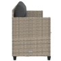 Tumbona con cojines ratán sintético gris claro de , Tumbonas - Ref: Foro24-368331, Precio: 216,81 €, Descuento: %