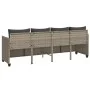 Tumbona con cojines ratán sintético gris claro de , Tumbonas - Ref: Foro24-368331, Precio: 213,08 €, Descuento: %