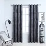 Cortinas opacas anillas 2 uds terciopelo antracita 140x245 cm de vidaXL, Cortinas y visillos - Ref: Foro24-134498, Precio: 46...