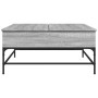 Mesa de centro madera ingeniería metal gris Sonoma 95x95x45 cm en Mesas de centro | Comprar online en Foru.es