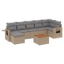 Juego de sofás de jardín con cojines beige 8 pzas ratán PE de , Sofás modulares de exterior - Ref: Foro24-3224673, Precio: 47...