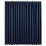 Cortina opaca con ganchos azul 290x245 cm de vidaXL, Cortinas y visillos - Ref: Foro24-134457, Precio: 38,99 €, Descuento: %