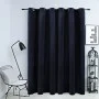 Cortina opaca con anillas de metal terciopelo negro 290x245 cm de vidaXL, Cortinas y visillos - Ref: Foro24-134491, Precio: 6...