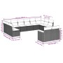 Set de sofás de jardín 12 piezas cojines ratán sintético negro de , Conjuntos de jardín - Ref: Foro24-3226440, Precio: 738,45...