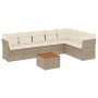 Juego de sofás de jardín con cojines beige 8 pzas ratán PE de , Conjuntos de jardín - Ref: Foro24-3256009, Precio: 553,15 €, ...