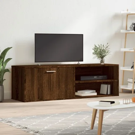 Mueble de TV madera de ingeniería marrón roble 120x34x37 cm de , Muebles TV - Ref: Foro24-833550, Precio: 54,87 €, Descuento: %