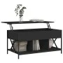 Engineered wood and black metal coffee table 100x50x50 cm by , Coffee table - Ref: Foro24-845366, Price: 83,07 €, Discount: %