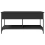 Engineered wood and black metal coffee table 100x50x50 cm by , Coffee table - Ref: Foro24-845366, Price: 83,07 €, Discount: %