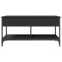 Mesa de centro madera de ingeniería y metal negro 100x50x50 cm de , Mesas de centro - Ref: Foro24-845366, Precio: 83,59 €, De...