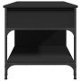Mesa de centro madera de ingeniería y metal negro 100x50x50 cm de , Mesas de centro - Ref: Foro24-845366, Precio: 83,59 €, De...