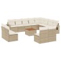 Set sofás de jardín con cojines 13 pzas ratán sintético beige de , Conjuntos de jardín - Ref: Foro24-3257143, Precio: 849,80 ...