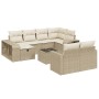 Set de sofás de jardín 11pzas con cojines ratán sintético beige de , Conjuntos de jardín - Ref: Foro24-3266248, Precio: 632,4...