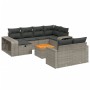 Set de sofás de jardín 11 pzas y cojines ratán sintético gris de , Conjuntos de jardín - Ref: Foro24-3266260, Precio: 581,60 ...