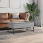 Mesa de centro madera ingeniería metal gris Sonoma 100x50x40 cm de , Mesas de centro - Ref: Foro24-845379, Precio: 79,58 €, D...