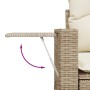 Juego de sofás de jardín con cojines beige 3 pzas ratán PE de , Conjuntos de jardín - Ref: Foro24-3219857, Precio: 218,43 €, ...