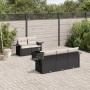Set de sofás de jardín 6 piezas y cojines ratán sintético negro de , Conjuntos de jardín - Ref: Foro24-3219895, Precio: 385,8...