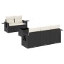 Set de sofás de jardín 6 piezas y cojines ratán sintético negro de , Conjuntos de jardín - Ref: Foro24-3219895, Precio: 385,8...