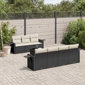 8-teiliges Gartensofa-Set und schwarze synthetische Rattankissen von , Gartensets - Ref: Foro24-3219925, Preis: 503,25 €, Rab...