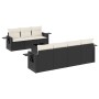 Set de sofás de jardín 8 piezas y cojines ratán sintético negro de , Conjuntos de jardín - Ref: Foro24-3219925, Precio: 484,6...