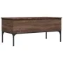 Mesa de centro madera ingeniería metal roble marrón 100x50x45cm de , Mesas de centro - Ref: Foro24-845415, Precio: 65,57 €, D...