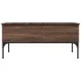 Mesa de centro madera ingeniería metal roble marrón 100x50x45cm de , Mesas de centro - Ref: Foro24-845415, Precio: 65,57 €, D...