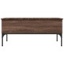 Mesa de centro madera ingeniería metal roble marrón 100x50x45cm de , Mesas de centro - Ref: Foro24-845415, Precio: 66,37 €, D...