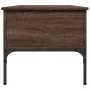 Mesa de centro madera ingeniería metal roble marrón 100x50x45cm de , Mesas de centro - Ref: Foro24-845415, Precio: 65,57 €, D...