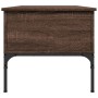 Mesa de centro madera ingeniería metal roble marrón 100x50x45cm de , Mesas de centro - Ref: Foro24-845415, Precio: 66,37 €, D...
