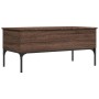 Mesa de centro madera ingeniería metal roble marrón 100x50x45cm de , Mesas de centro - Ref: Foro24-845415, Precio: 66,37 €, D...