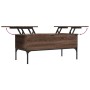 Mesa de centro madera ingeniería metal roble marrón 100x50x45cm de , Mesas de centro - Ref: Foro24-845415, Precio: 66,37 €, D...