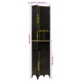 Mueble de baño hierro y madera maciza de mango 40x27x180 cm de , Tocadores de baño - Ref: Foro24-3217108, Precio: 246,78 €, D...