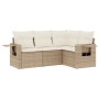 Juego de sofás jardín con cojines 4 pzas ratán sintético beige de , Conjuntos de jardín - Ref: Foro24-3220107, Precio: 305,40...