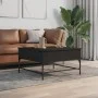 Couchtisch aus Holzwerkstoff und schwarzem Metall, 80 x 80 x 45 cm von , Couchtisch - Ref: Foro24-845401, Preis: 81,80 €, Rab...