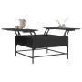 Couchtisch aus Holzwerkstoff und schwarzem Metall, 80 x 80 x 45 cm von , Couchtisch - Ref: Foro24-845401, Preis: 81,80 €, Rab...