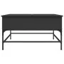 Couchtisch aus Holzwerkstoff und schwarzem Metall, 80 x 80 x 45 cm von , Couchtisch - Ref: Foro24-845401, Preis: 81,80 €, Rab...