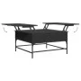 Couchtisch aus Holzwerkstoff und schwarzem Metall, 80 x 80 x 45 cm von , Couchtisch - Ref: Foro24-845401, Preis: 81,80 €, Rab...