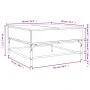 Couchtisch aus Holzwerkstoff und schwarzem Metall, 80 x 80 x 45 cm von , Couchtisch - Ref: Foro24-845401, Preis: 81,80 €, Rab...