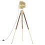 Lámpara de suelo con trípode madera maciza de mango 193 cm de vidaXL, Lámparas - Ref: Foro24-286204, Precio: 209,26 €, Descue...