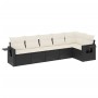 Set de sofás de jardín 6 piezas y cojines ratán sintético negro de , Conjuntos de jardín - Ref: Foro24-3220185, Precio: 354,1...