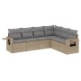 Juego de sofás jardín con cojines 6 pzas ratán sintético beige de , Conjuntos de jardín - Ref: Foro24-3220208, Precio: 395,67...