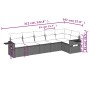 Set de sofás de jardín 6 piezas y cojines ratán sintético negro de , Conjuntos de jardín - Ref: Foro24-3220185, Precio: 354,1...
