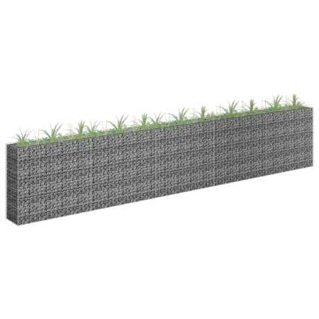 Arriate de gaviones de acero galvanizado 450x30x90 cm de vidaXL, Maceteros y jardineras - Ref: Foro24-145647, Precio: 173,51 ...