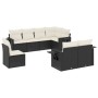 Set de sofás de jardín 8 piezas y cojines ratán sintético negro de , Conjuntos de jardín - Ref: Foro24-3220435, Precio: 495,1...
