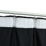 Cortinas opacas con ganchos 2 uds terciopelo negro 140x245 cm de vidaXL, Cortinas y visillos - Ref: Foro24-134494, Precio: 66...